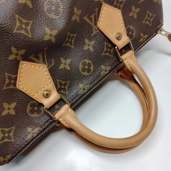 Louis Vuitton LV Hand Bag Speedy 30 Brown Monogram 730-051925 - Picture 6 of 9